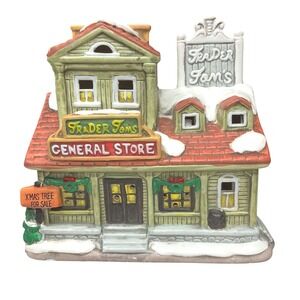 Lefton Holiday‎ Decor Christmas Colonial Village Trader Tom's General Store OS